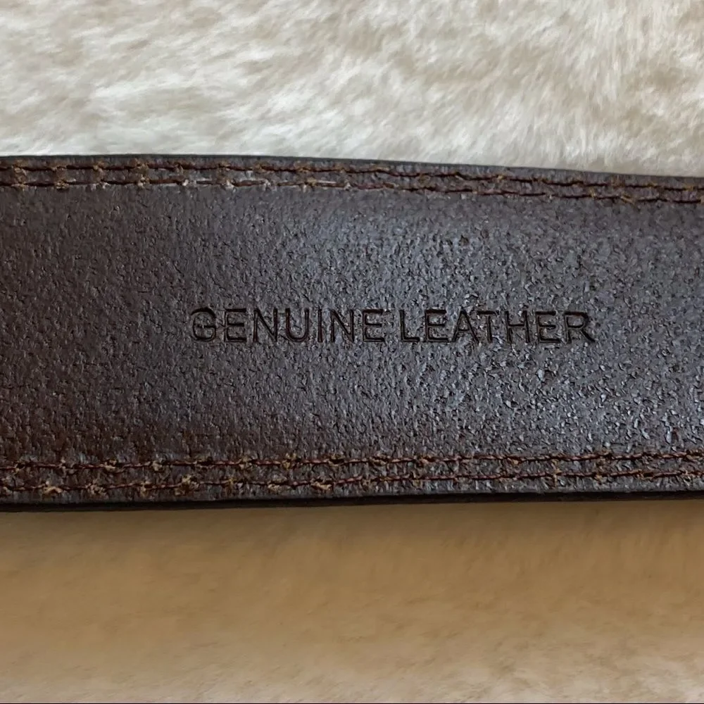 Realtree Brown Leather Belt Size 36